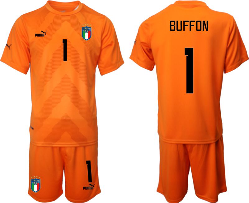 Men 2022 World Cup National Team Italy orange goalkeeper #1 Soccer Jerseys->mexico jersey->Soccer Country Jersey